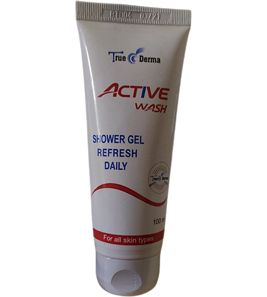 true derma active wash shower gel refresh daily